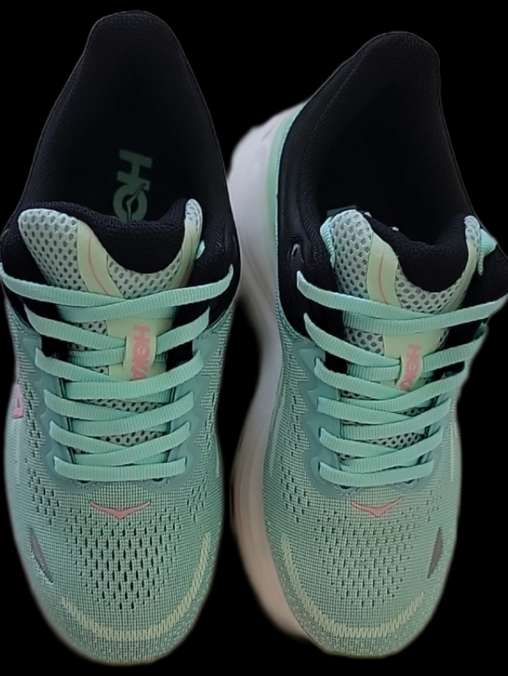 "WIDE" Hoka Bondi 9 Women's Teal and Pink Running Shoes BRAND NEW MULTIPLE SIZES - Picture 11 of 14